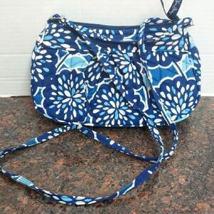 Blue Floral "PETAL SPLASH"  Women's Bag EUC.